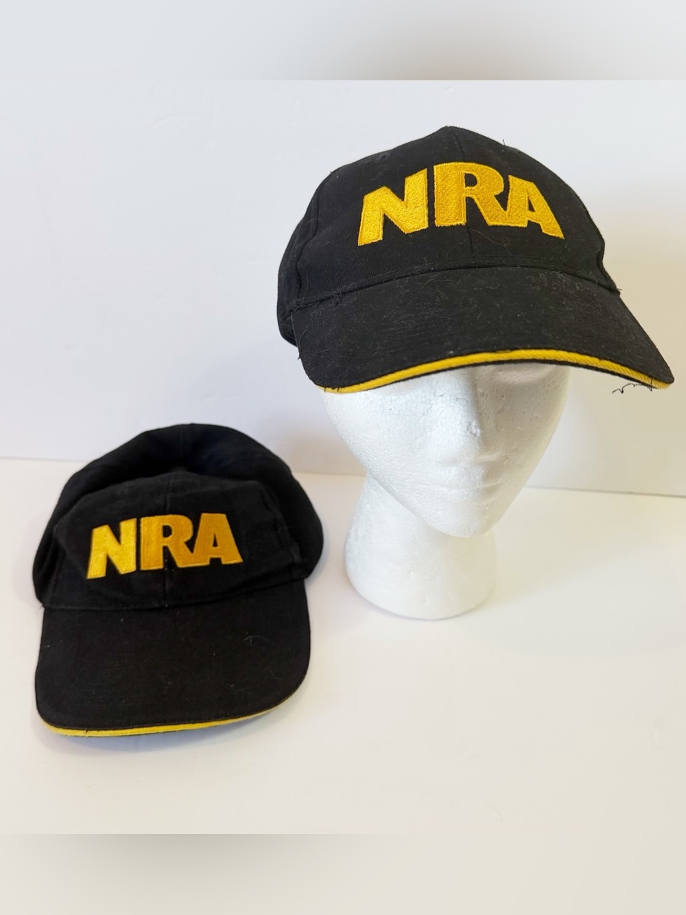 NRA National Rifle Association Ball Cap Hat Adjustable Baseball Adult Lot 2x